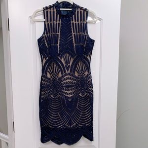 Bardot Navy Blue Dress